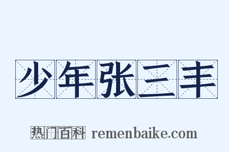 少年张三丰是什么意思的图片